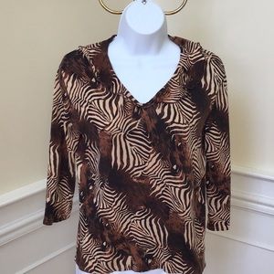 Joseph A. Animal Print Top